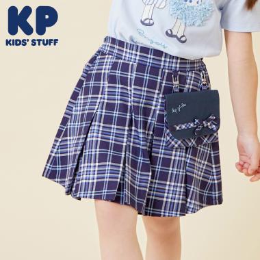 移動ポケットつきT/Rチェックスカパン