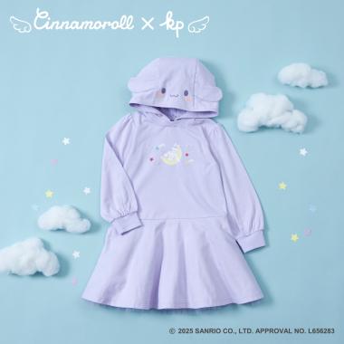 【シナモロールコラボ】フード付きワンピース