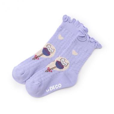 mimiモチーフハートクルーソックス