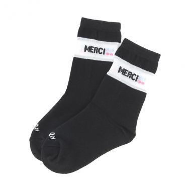 ロゴ＆チェリーモチーフクルーソックス