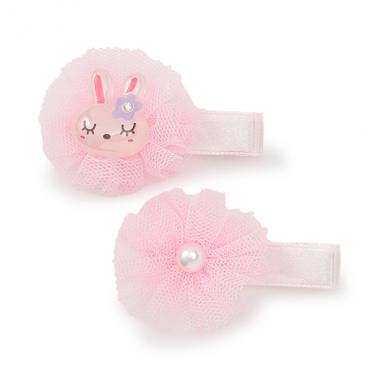 mimi＆お花モチーフヘアクリップ