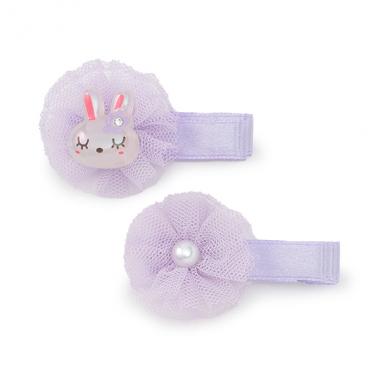 mimi＆お花モチーフヘアクリップ