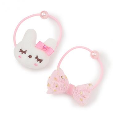 キャラ＆リボンモチーフヘアポニー