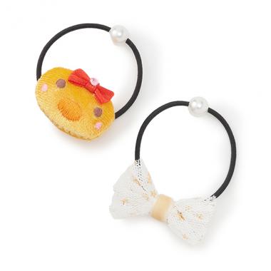 キャラ＆リボンモチーフヘアポニー