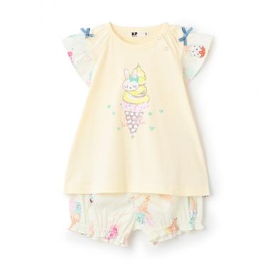 アイスクリームプリント Tシャツ＆ブルマセット