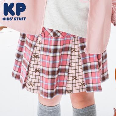 チェック×チェック プリーツスカパン