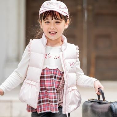 フリル ダウンベスト