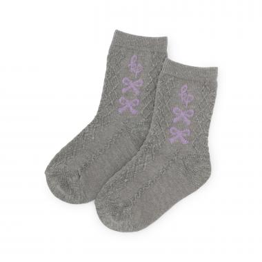 リボン柄 フロート編ソックス