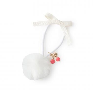 ボン天＆リボンモチーフ ヘアポニー