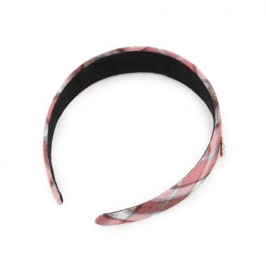 チェックカチューシャ