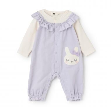 mimiちゃんシャツコールフリル カバーオール