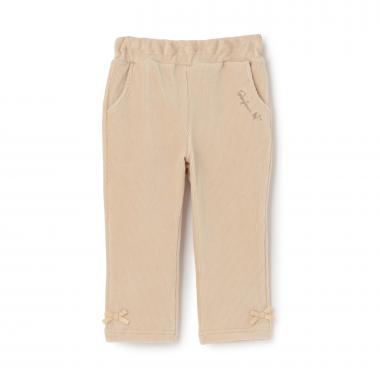 mimiちゃん刺しゅう ニットコール パンツ