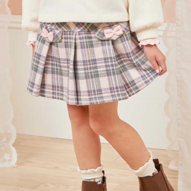 Wジャカードチェック スカパン