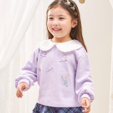 衿つき Wフェイス トレーナー