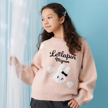 【trois lapins】 LAPIN ジャカードセーター