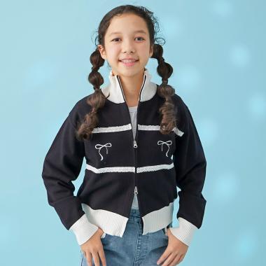 【trois lapins】 Wジップニットカーデ