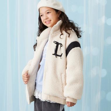 【trois lapins】 ボア 裏キルトジャケット