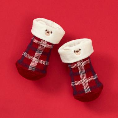 クマ耳 チェック BABYソックス