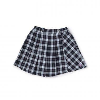 チェックプリーツキュロット