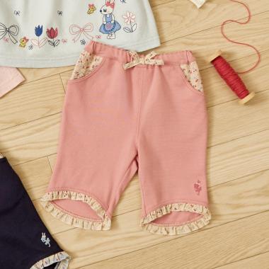 SZ天竺 5分丈フリルパンツ