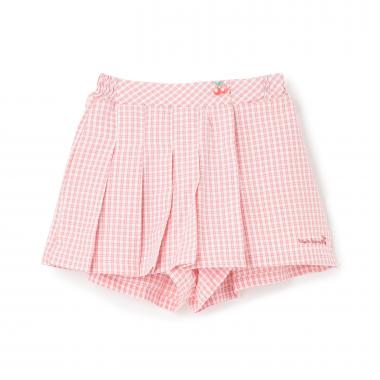 【Trois Lapins】 先染チェック ラップスカパン