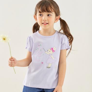mimiちゃん アップリケ Tシャツ