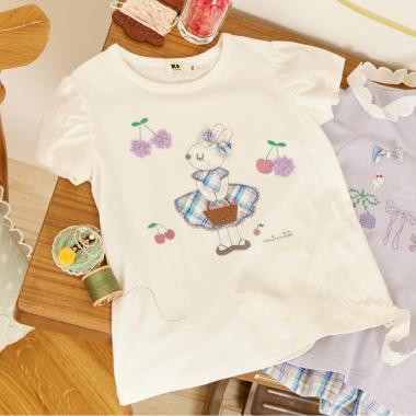 mimiちゃんアップリケ 半袖Tシャツ