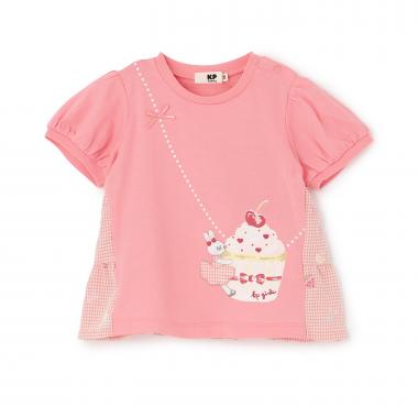 【防虫加工】天竺×先染チェック 半袖Tシャツ