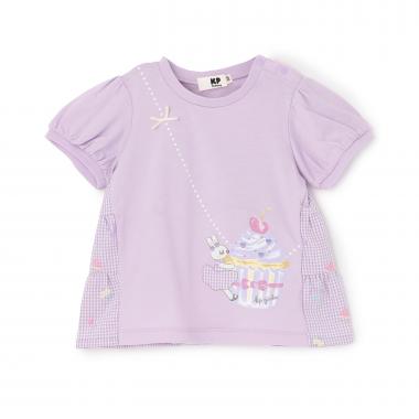 【防虫加工】天竺×先染チェック 半袖Tシャツ