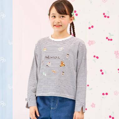 【Trois Lapins】 okiniiri 長Ｔ　【POMプロテクト加工】