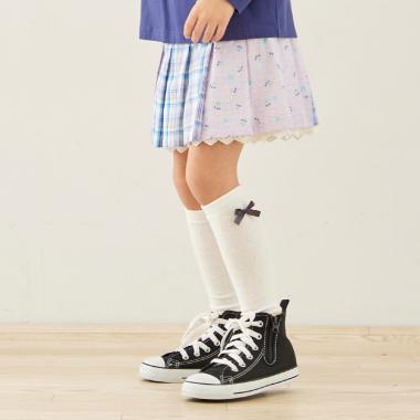 リボン ハイソックス