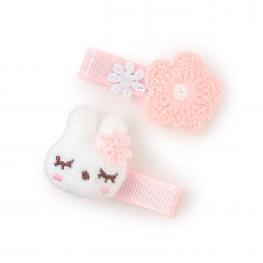 mimiちゃん・花 ヘアクリップ