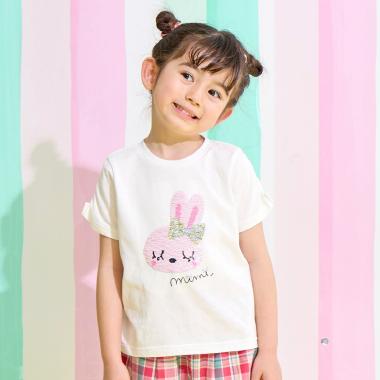 色が変わるmimiちゃんスパンコールTシャツ