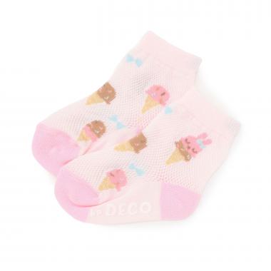 アイス柄 ソックス 【COOLMAX】