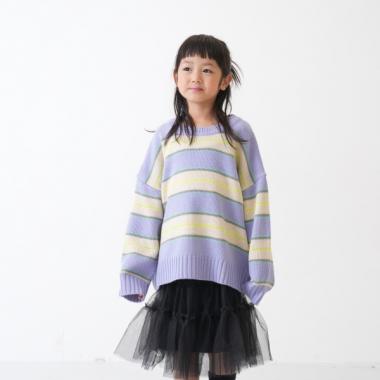 【リンク】【洗濯機可】ボーダーニット