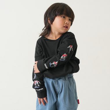 【365D.】袖プリントビッグロンT