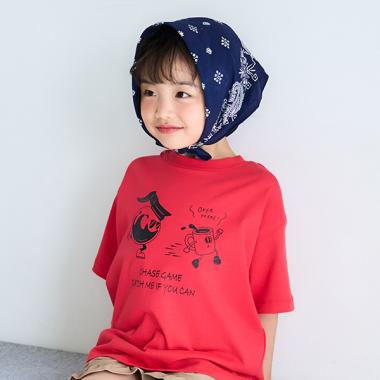 ［大人気につき再入荷！］【綿100%】【365D.】OFUZAKEグラフィックワイド半T