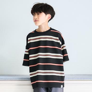 リップルボーダービッグ半T