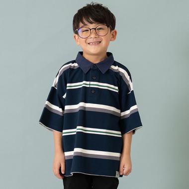 【親子リンク】Kids衿つきラガー半T