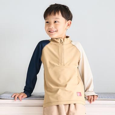 【SWIM】ハーフジップラッシュガード