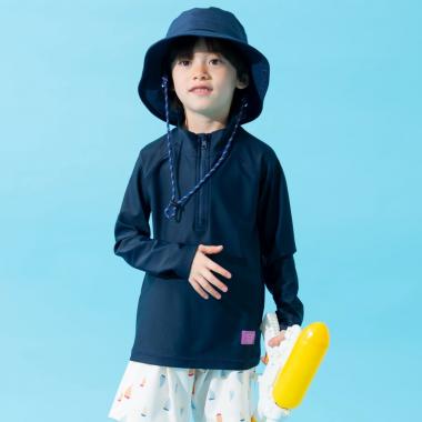 【SWIM】ハーフジップラッシュガード