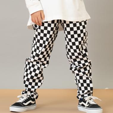 カットツイルテーパード柄パンツ