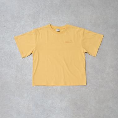 【綿100%】バックメッセージロゴ半袖T