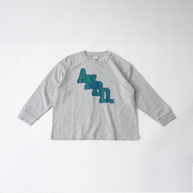 【USAコットン】ANDロゴカレッジワイドロンT