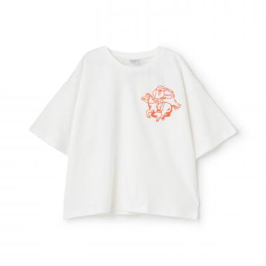 【綿100%】Dジョッキープリント半袖T