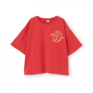 【綿100%】Dジョッキープリント半袖T