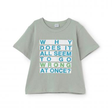 【綿100%】マーカーロゴ半袖T