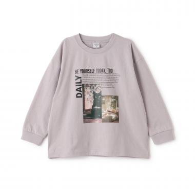 【USAコットン】CATフォトプリントロンT