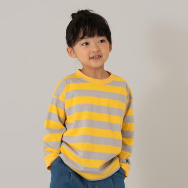 【親子リンク】【綿100】【365D.】アソートボーダーワイドロンT