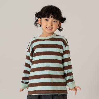 【親子リンク】【綿100】【365D.】アソートボーダーワイドロンT